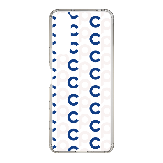 Slim Protection Case［ Original - CASEPLAY Initial All-over Pattern - Navy ］