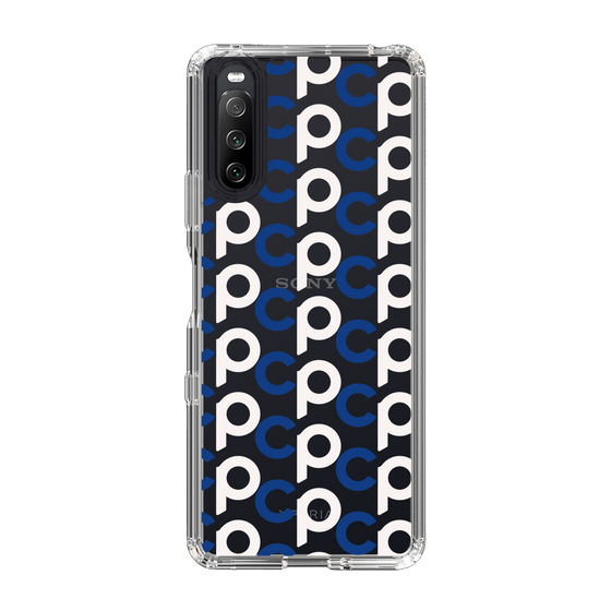 Slim Protection Case［ Original - CASEPLAY Initial All-over Pattern - Navy ］
