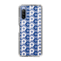 Slim Protection Case［ Original - CASEPLAY Initial All-over Pattern - Navy ］