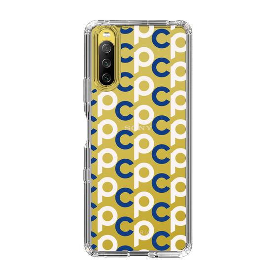 Slim Protection Case［ Original - CASEPLAY Initial All-over Pattern - Navy ］