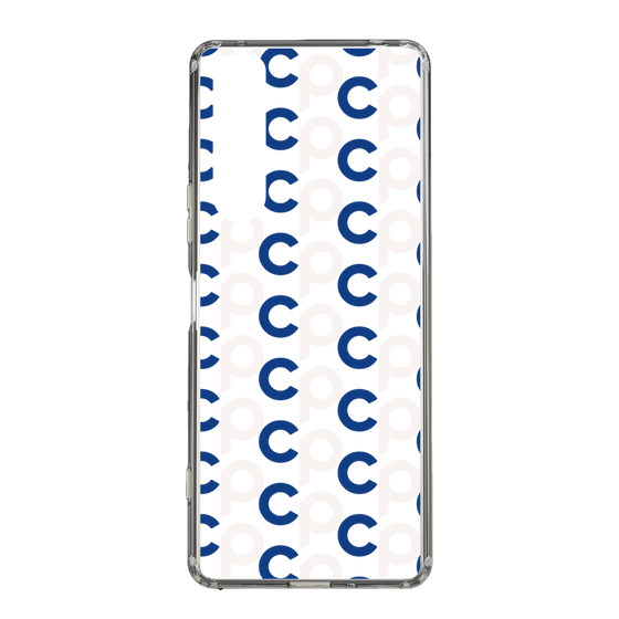 Slim Protection Case［ Original - CASEPLAY Initial All-over Pattern - Navy ］
