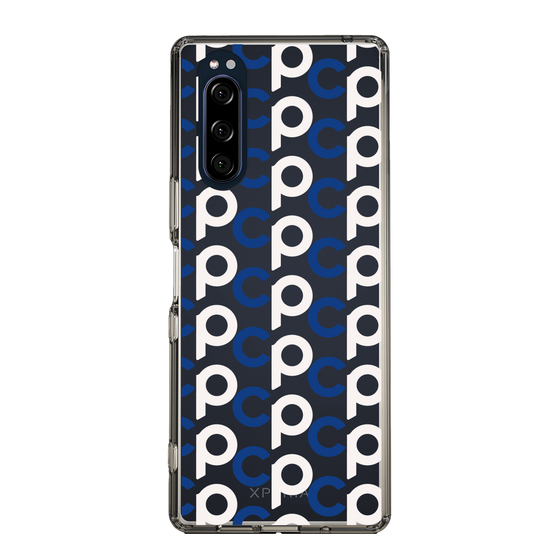 Slim Protection Case［ Original - CASEPLAY Initial All-over Pattern - Navy ］