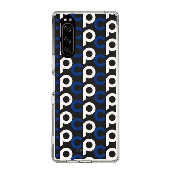 Slim Protection Case［ Original - CASEPLAY Initial All-over Pattern - Navy ］