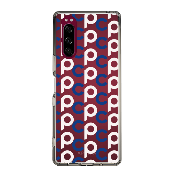 Slim Protection Case［ Original - CASEPLAY Initial All-over Pattern - Navy ］