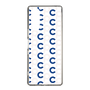 Slim Protection Case［ Original - CASEPLAY Initial All-over Pattern - Navy ］