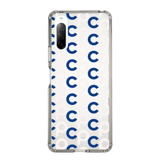 Slim Protection Case［ Original - CASEPLAY Initial All-over Pattern - Navy ］