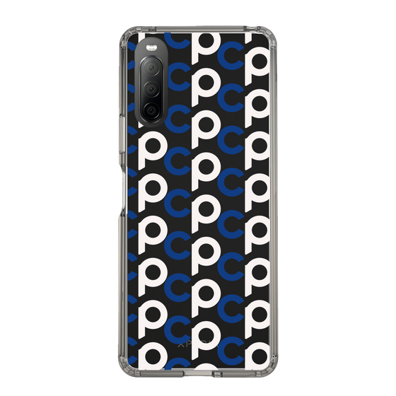 Slim Protection Case［ Original - CASEPLAY Initial All-over Pattern - Navy ］