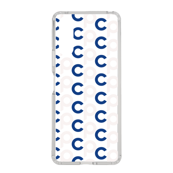 Slim Protection Case［ Original - CASEPLAY Initial All-over Pattern - Navy ］