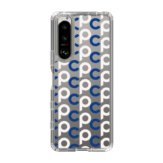Slim Protection Case［ Original - CASEPLAY Initial All-over Pattern - Navy ］
