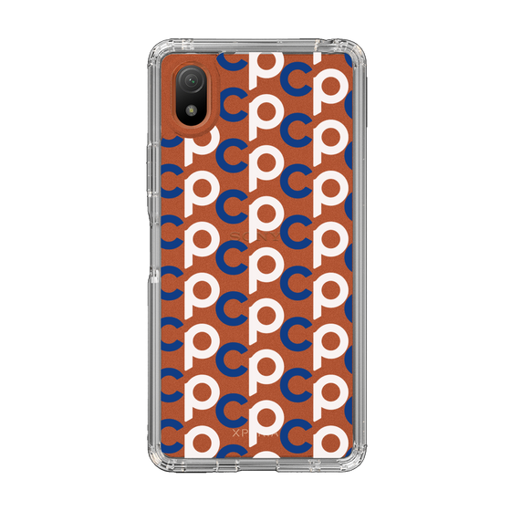 Slim Protection Case［ Original - CASEPLAY Initial All-over Pattern - Navy ］