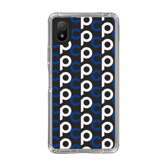 Slim Protection Case［ Original - CASEPLAY Initial All-over Pattern - Navy ］