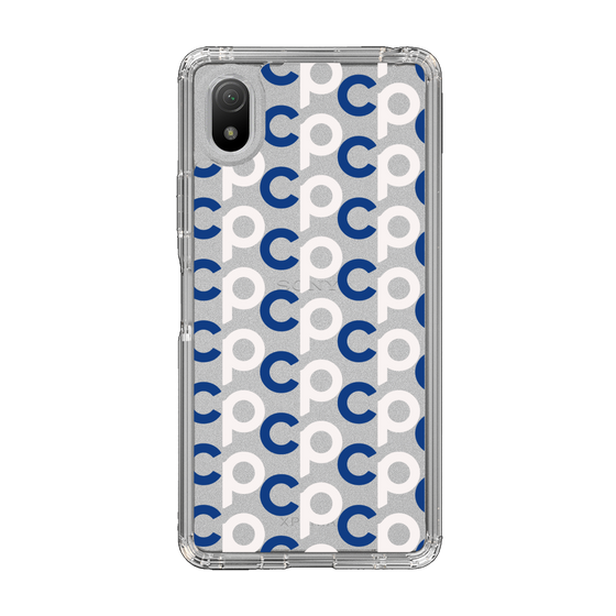 Slim Protection Case［ Original - CASEPLAY Initial All-over Pattern - Navy ］