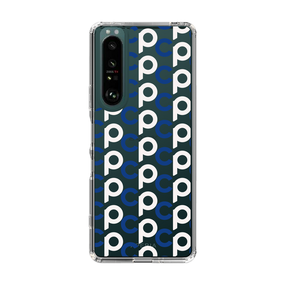 Slim Protection Case［ Original - CASEPLAY Initial All-over Pattern - Navy ］