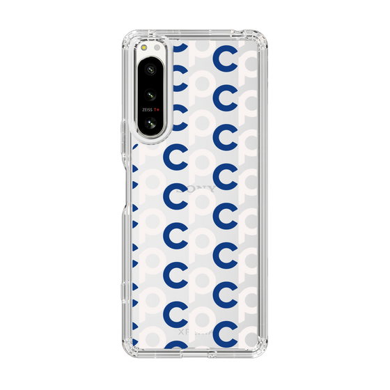 Slim Protection Case［ Original - CASEPLAY Initial All-over Pattern - Navy ］