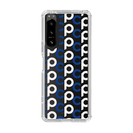 Slim Protection Case［ Original - CASEPLAY Initial All-over Pattern - Navy ］