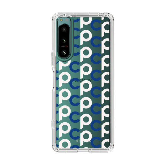 Slim Protection Case［ Original - CASEPLAY Initial All-over Pattern - Navy ］