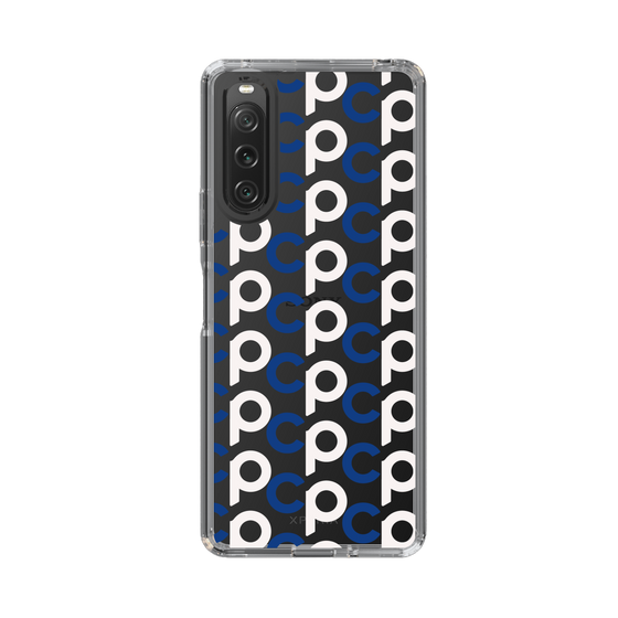 Slim Protection Case［ Original - CASEPLAY Initial All-over Pattern - Navy ］