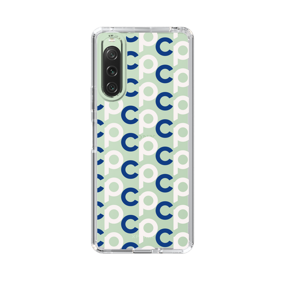 Slim Protection Case［ Original - CASEPLAY Initial All-over Pattern - Navy ］