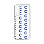 Slim Protection Case［ Original - CASEPLAY Initial All-over Pattern - Navy ］