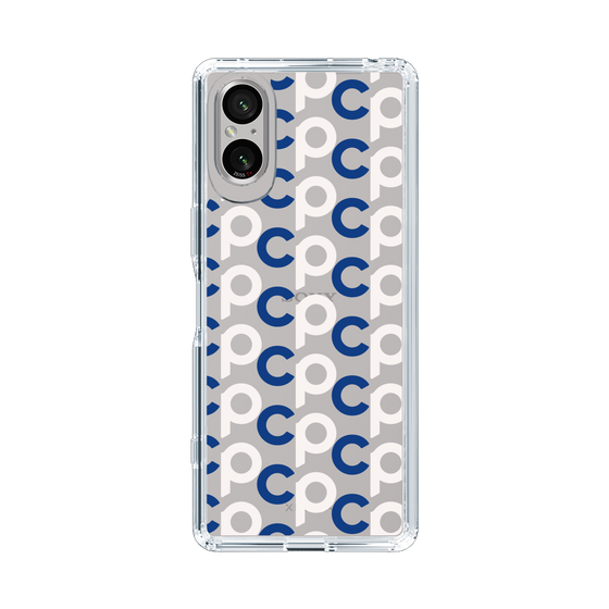 Slim Protection Case［ Original - CASEPLAY Initial All-over Pattern - Navy ］