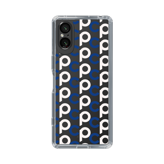 Slim Protection Case［ Original - CASEPLAY Initial All-over Pattern - Navy ］