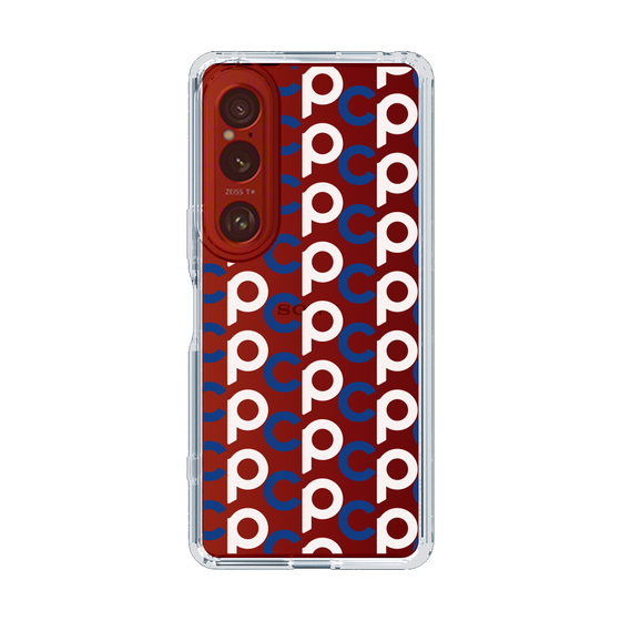 Slim Protection Case［ Original - CASEPLAY Initial All-over Pattern - Navy ］