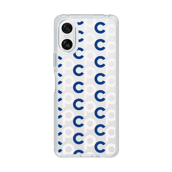 Slim Protection Case［ Original - CASEPLAY Initial All-over Pattern - Navy ］