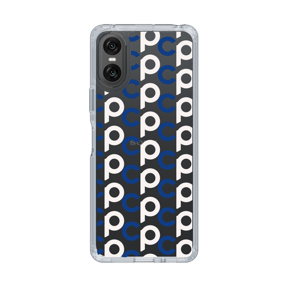 Slim Protection Case［ Original - CASEPLAY Initial All-over Pattern - Navy ］