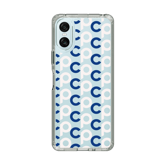 Slim Protection Case［ Original - CASEPLAY Initial All-over Pattern - Navy ］