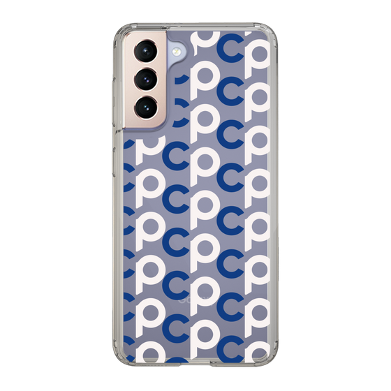 Slim Protection Case［ Original - CASEPLAY Initial All-over Pattern - Navy ］