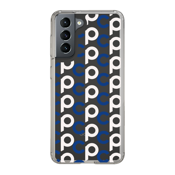 Slim Protection Case［ Original - CASEPLAY Initial All-over Pattern - Navy ］