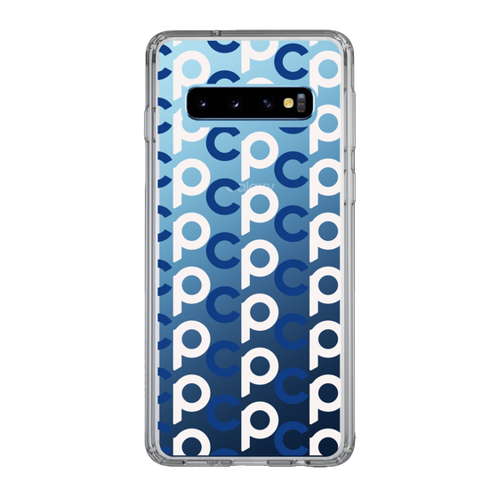 Slim Protection Case［ Original - CASEPLAY Initial All-over Pattern - Navy ］