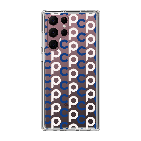 Slim Protection Case［ Original - CASEPLAY Initial All-over Pattern - Navy ］