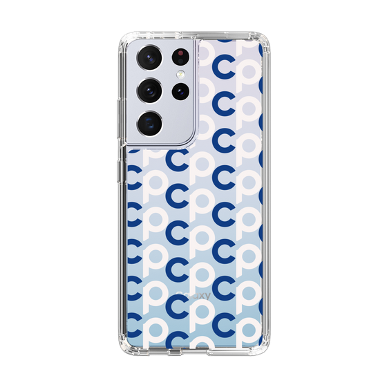 Slim Protection Case［ Original - CASEPLAY Initial All-over Pattern - Navy ］
