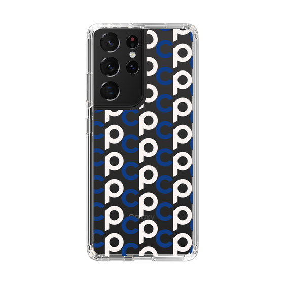 Slim Protection Case［ Original - CASEPLAY Initial All-over Pattern - Navy ］