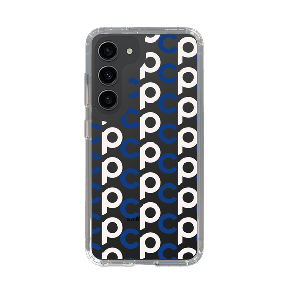 Slim Protection Case［ Original - CASEPLAY Initial All-over Pattern - Navy ］