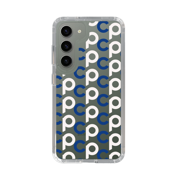 Slim Protection Case［ Original - CASEPLAY Initial All-over Pattern - Navy ］