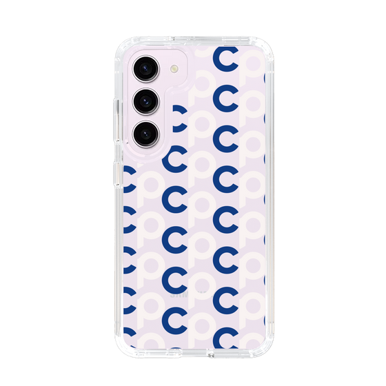 Slim Protection Case［ Original - CASEPLAY Initial All-over Pattern - Navy ］