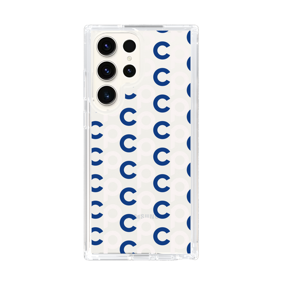 Slim Protection Case［ Original - CASEPLAY Initial All-over Pattern - Navy ］