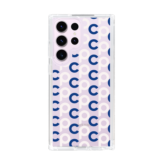Slim Protection Case［ Original - CASEPLAY Initial All-over Pattern - Navy ］