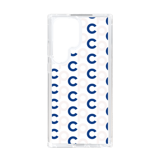 Slim Protection Case［ Original - CASEPLAY Initial All-over Pattern - Navy ］