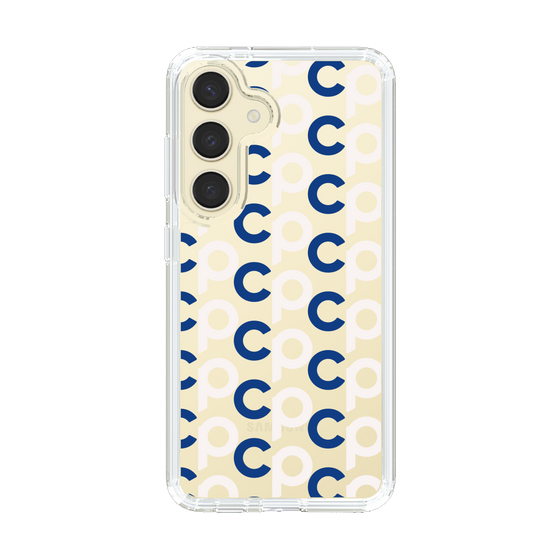 Slim Protection Case［ Original - CASEPLAY Initial All-over Pattern - Navy ］