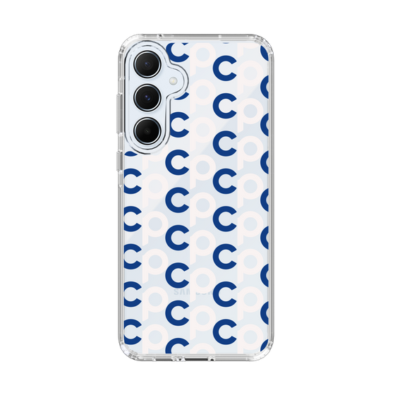 Slim Protection Case［ オリジナル - CASEPLAYイニシャル総柄 - ネイビー ］