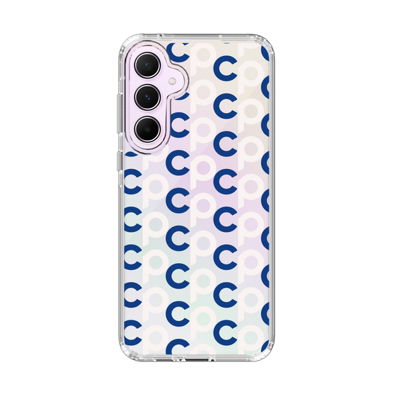 Slim Protection Case［ オリジナル - CASEPLAYイニシャル総柄 - ネイビー ］