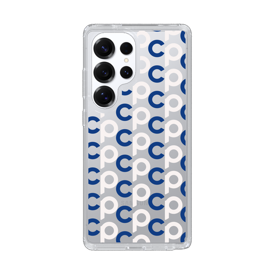 Slim Protection Case［ Original - CASEPLAY Initial All-over Pattern - Navy ］