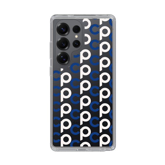 Slim Protection Case［ Original - CASEPLAY Initial All-over Pattern - Navy ］