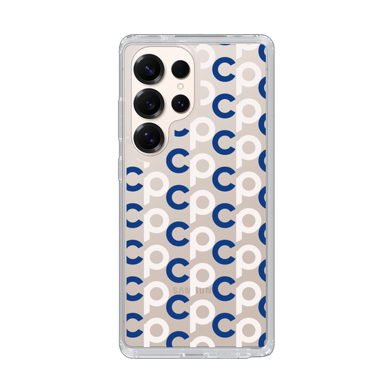 Slim Protection Case［ Original - CASEPLAY Initial All-over Pattern - Navy ］