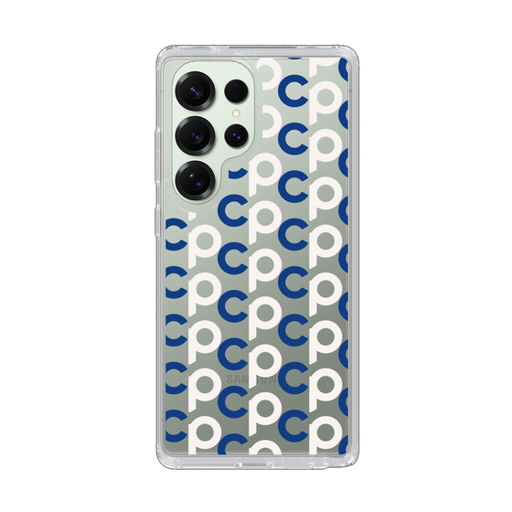 Slim Protection Case［ Original - CASEPLAY Initial All-over Pattern - Navy ］