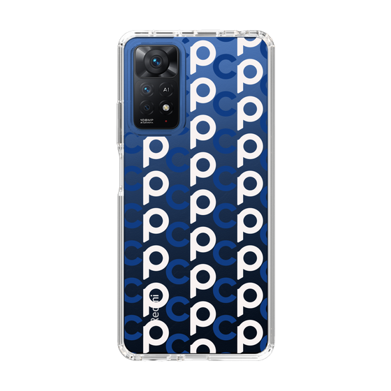 Slim Protection Case［ Original - CASEPLAY Initial All-over Pattern - Navy ］