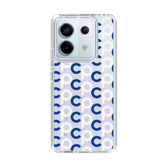 Slim Protection Case［ Original - CASEPLAY Initial All-over Pattern - Navy ］